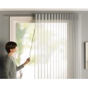 Bastón para correr cortinas blanco medida 0,90