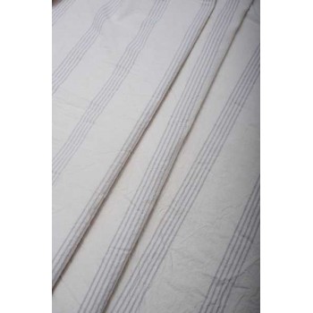 Tela de cortinería Tussor Cotton Raya Perla